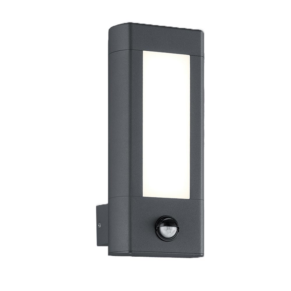 Kinkiet Zewnętrzny LED z Czujnikiem - 3000K - 4.5W - IP54 - Rhine - Antracyt