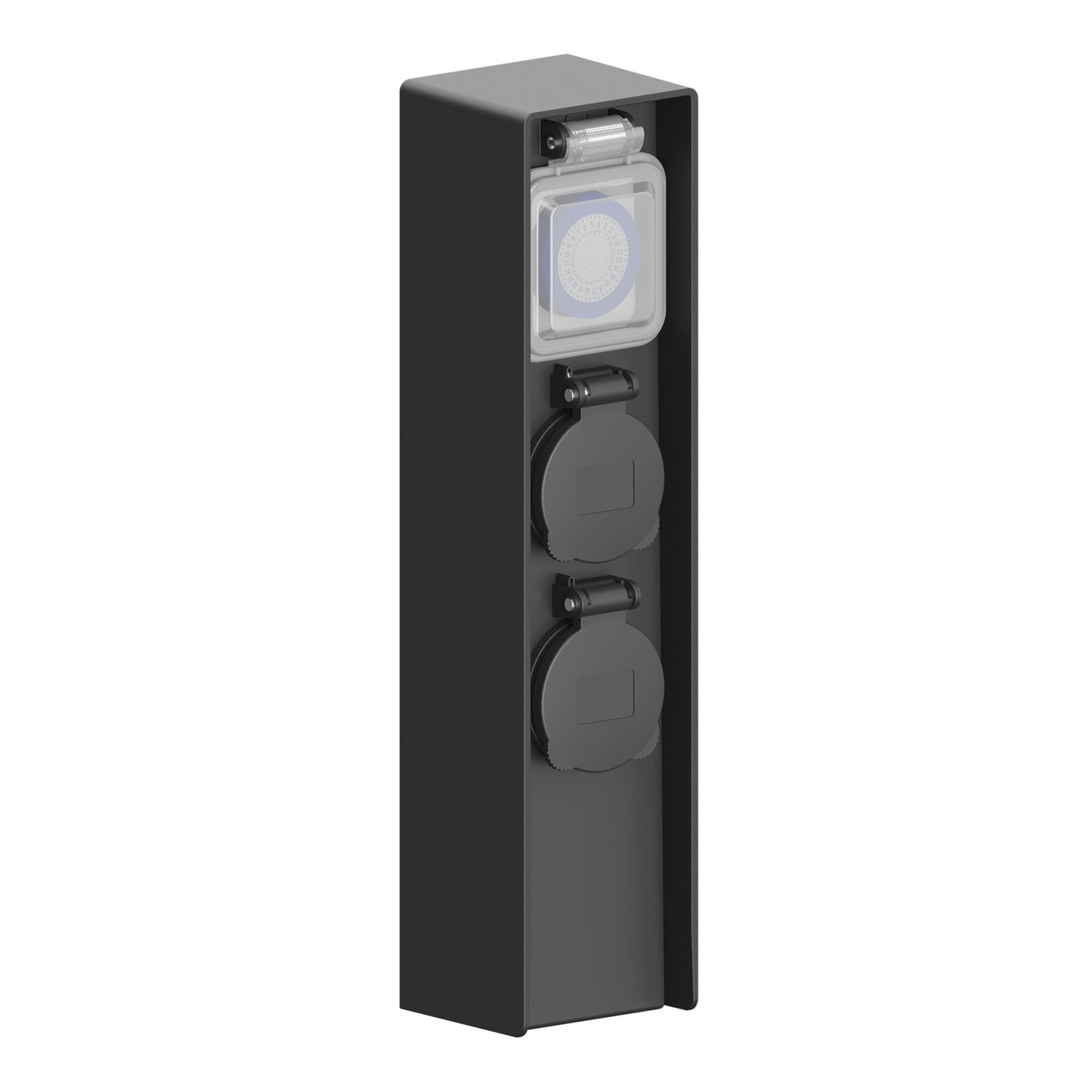 Prise Extérieur Étanche avec Minuterie - 2 Prises - IP44 - Multiprise Extérieur