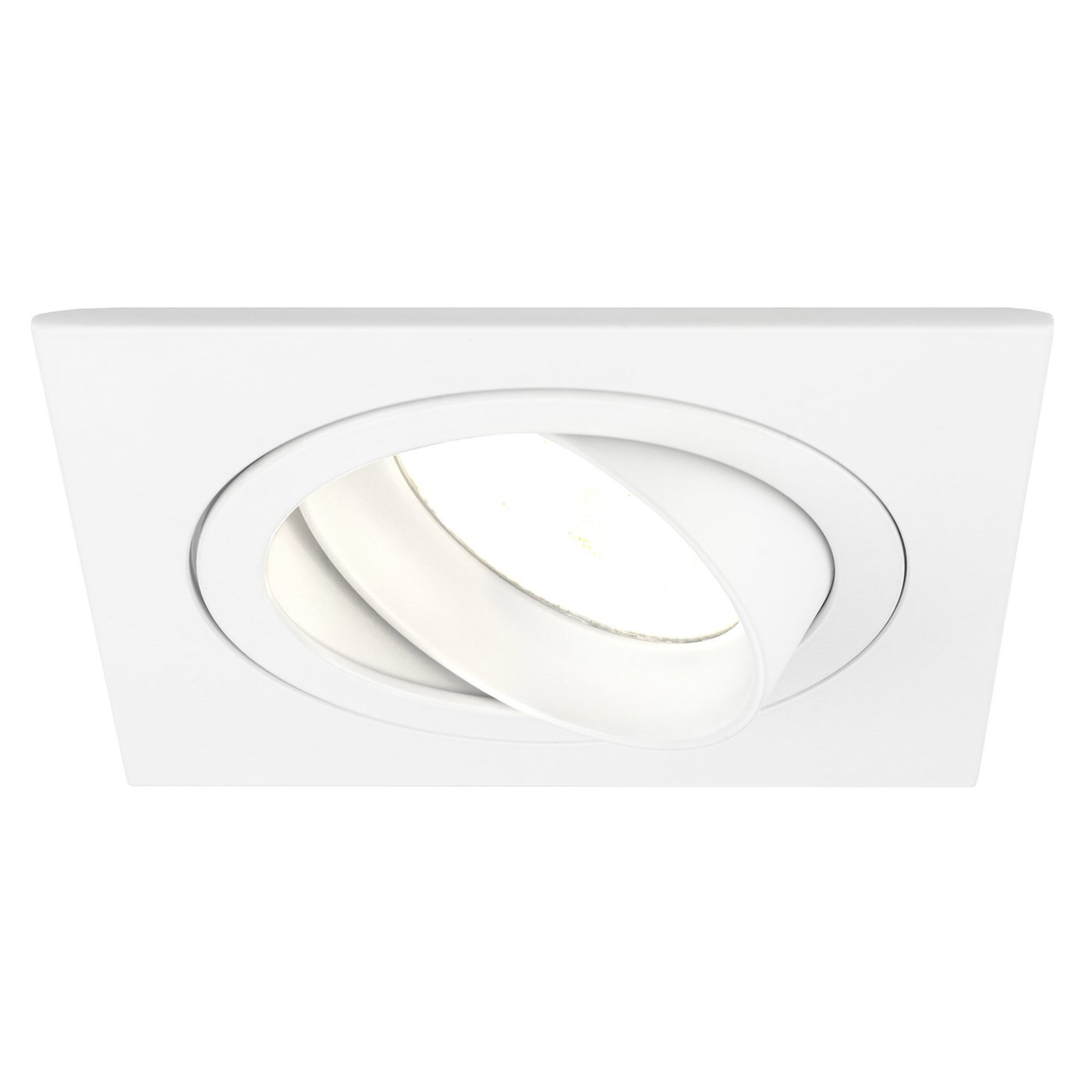 Lampy Wpuszczane w Sufit - Białe - Seville - ściemniane - 3W - 2700K - ø92mm - Kwadratowy