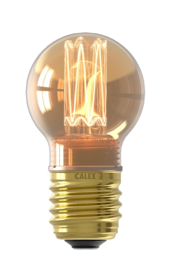 Żarówka z Włókna Szklanego LED Calex Crown - E27 - 2.3W - Złoto - Możliwość ściemniania