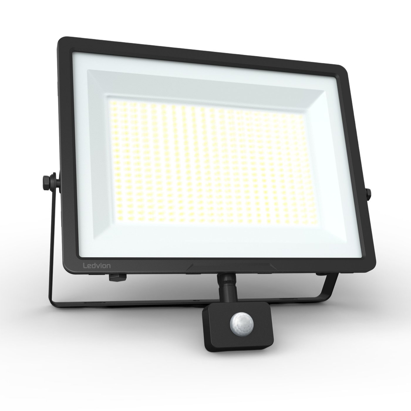 LED Projektør med sensor 200W - IP66 - 6500K - 135lm/w - 5 års garanti