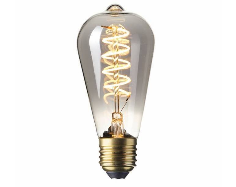 Rustykalna lampa LED Calex Elastyczna - E27 - 136 Lm - Tytan