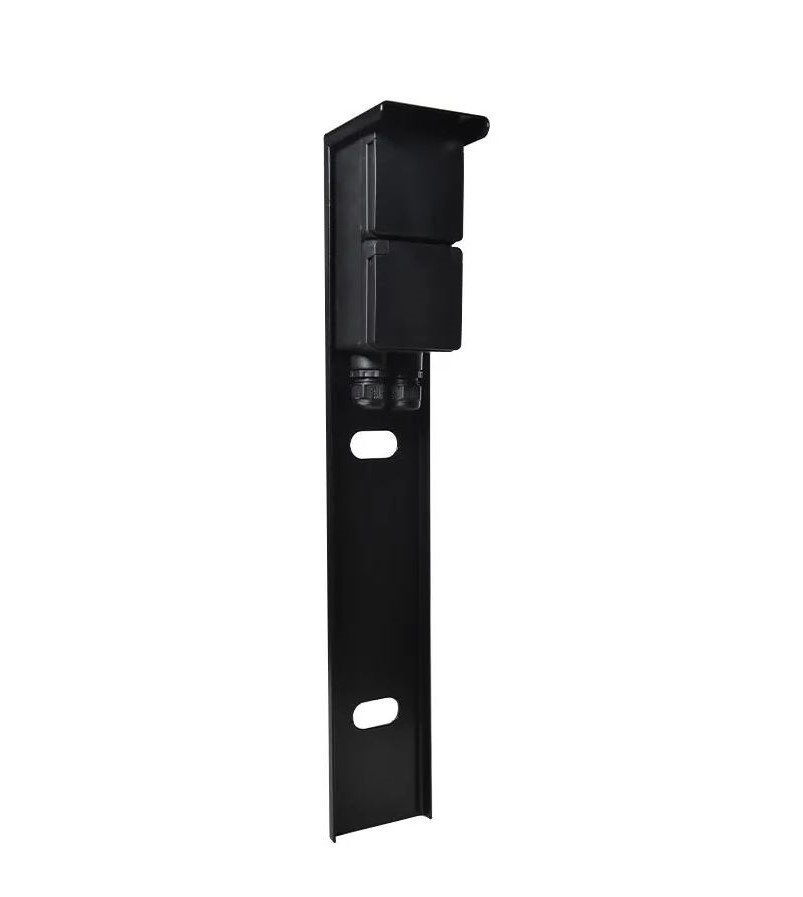 Gniazdo zewnętrzne - 2 gniazdo elektryczne - 2 dławiki kablowe - IP55 - 65 cm
