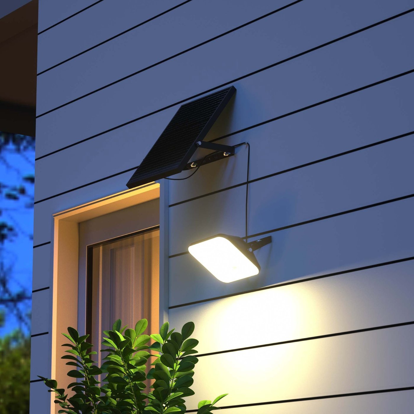 Solar LED Fluter - 4800 Lumen - 4000K - IP65 - 6000 mAh