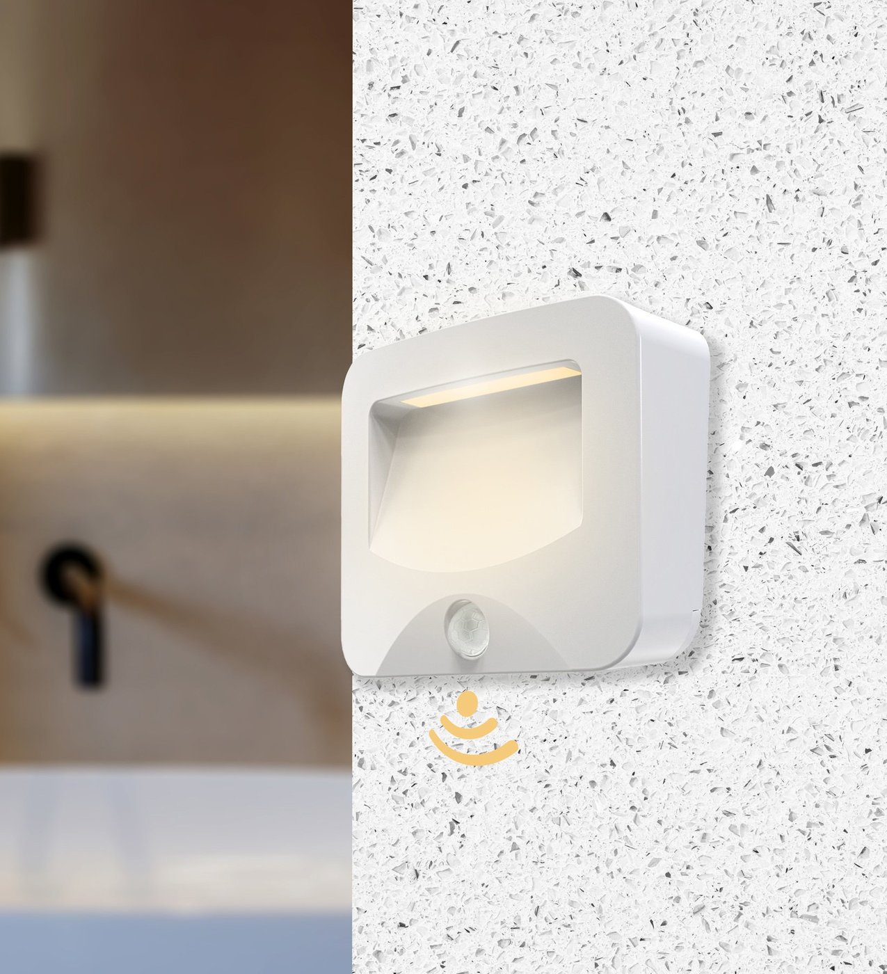 Calex LED Wandleuchte - Mit Bewegungssensor - Kabellos - 2700K - Batterie