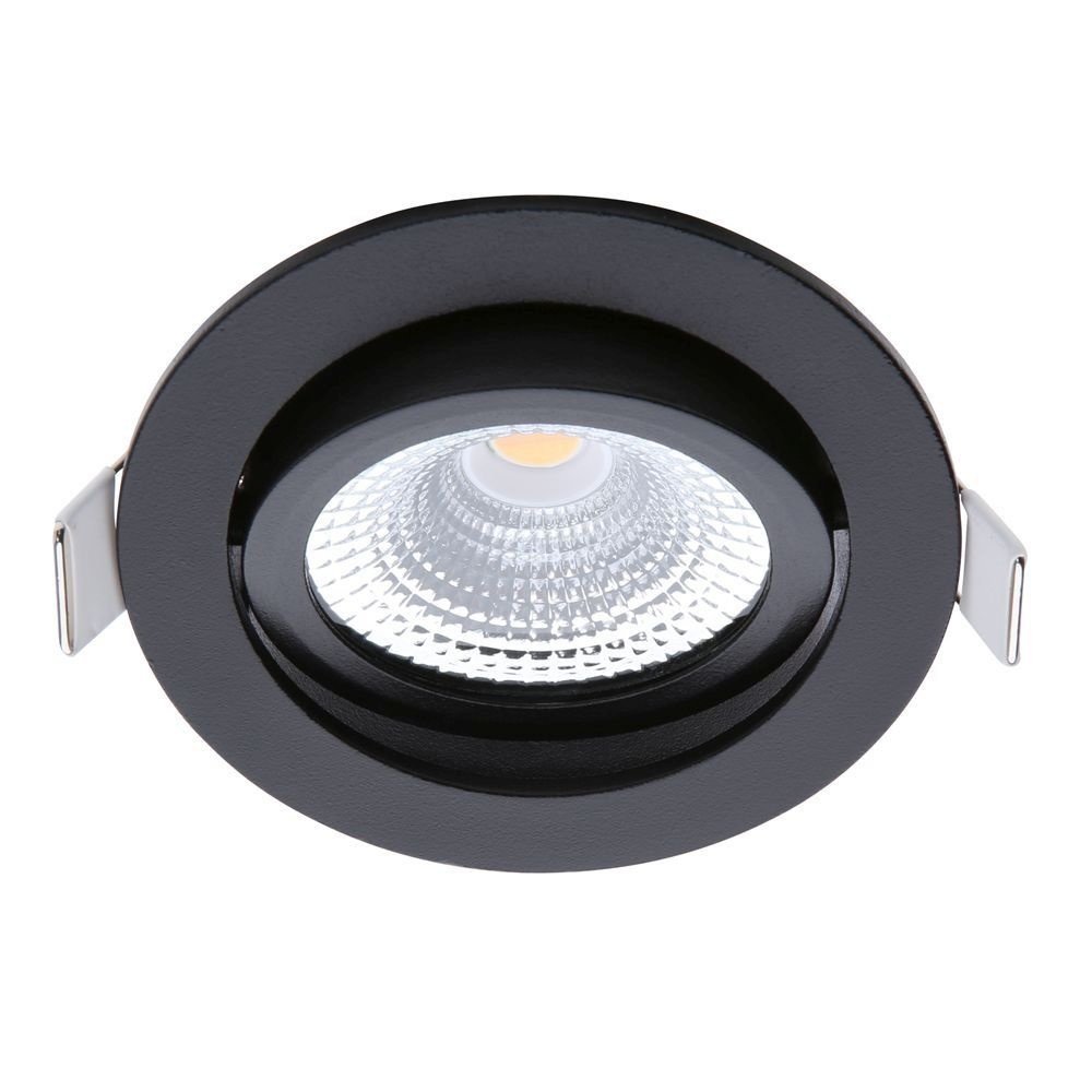 Oczka sufitowe LED czarny - 5W - IP54 - 2700K - uchylny