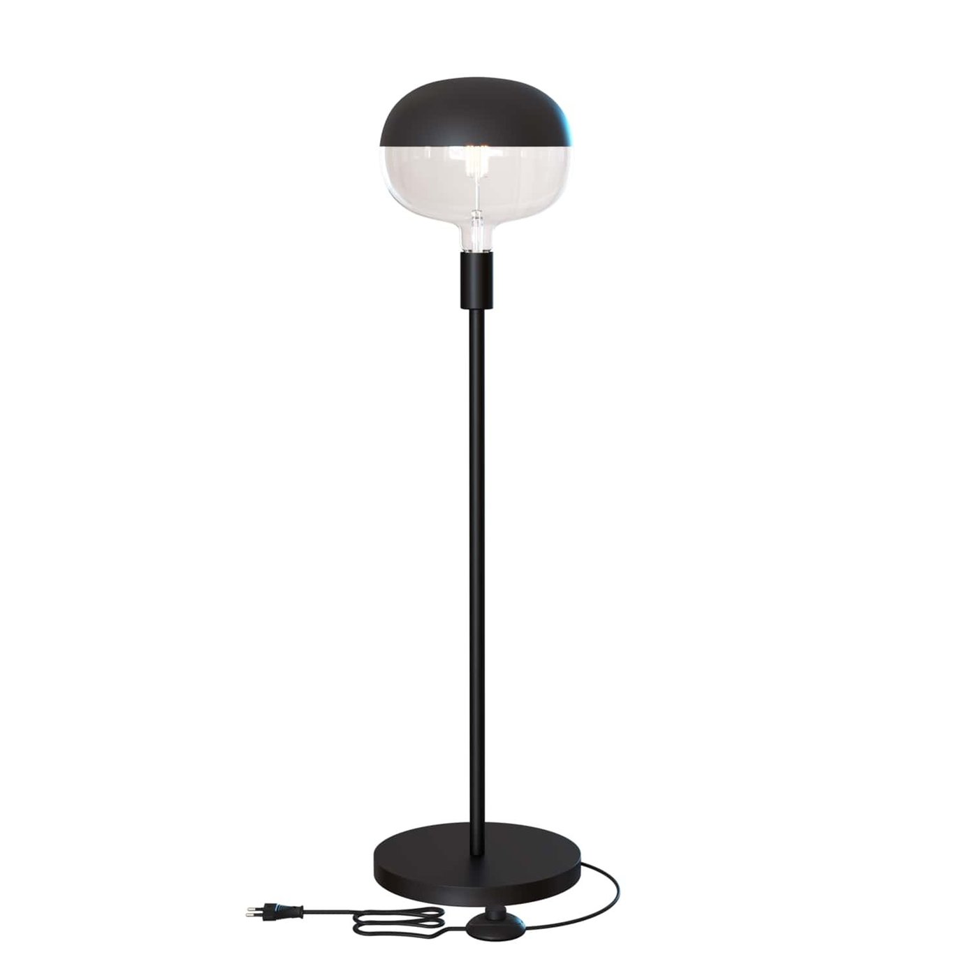 Lampa Stołowa Calex - Oprawka E27 - Czarna