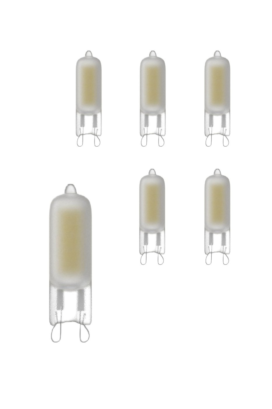 6-pak Calex lampa LED Ø13 - G9 - 200 lumenów - matowe