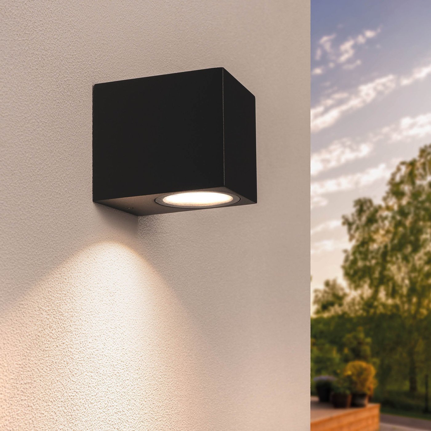 Dimmbare LED Wandleuchte - San Diego - 3W - 2700K - Schwarz