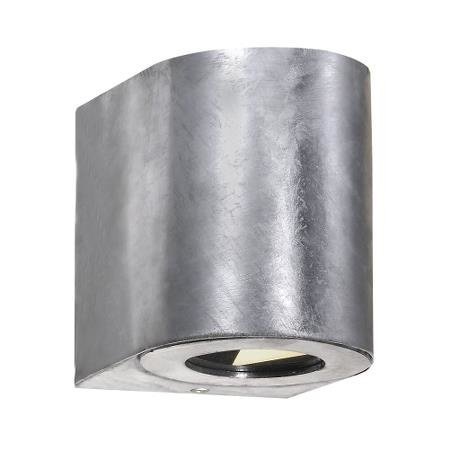 LED Wandlamp Buiten Tweezijdig Gegalvaniseerd - 3000K - 2x6Watt LED - Canto 2 - 15 jaar garantie 