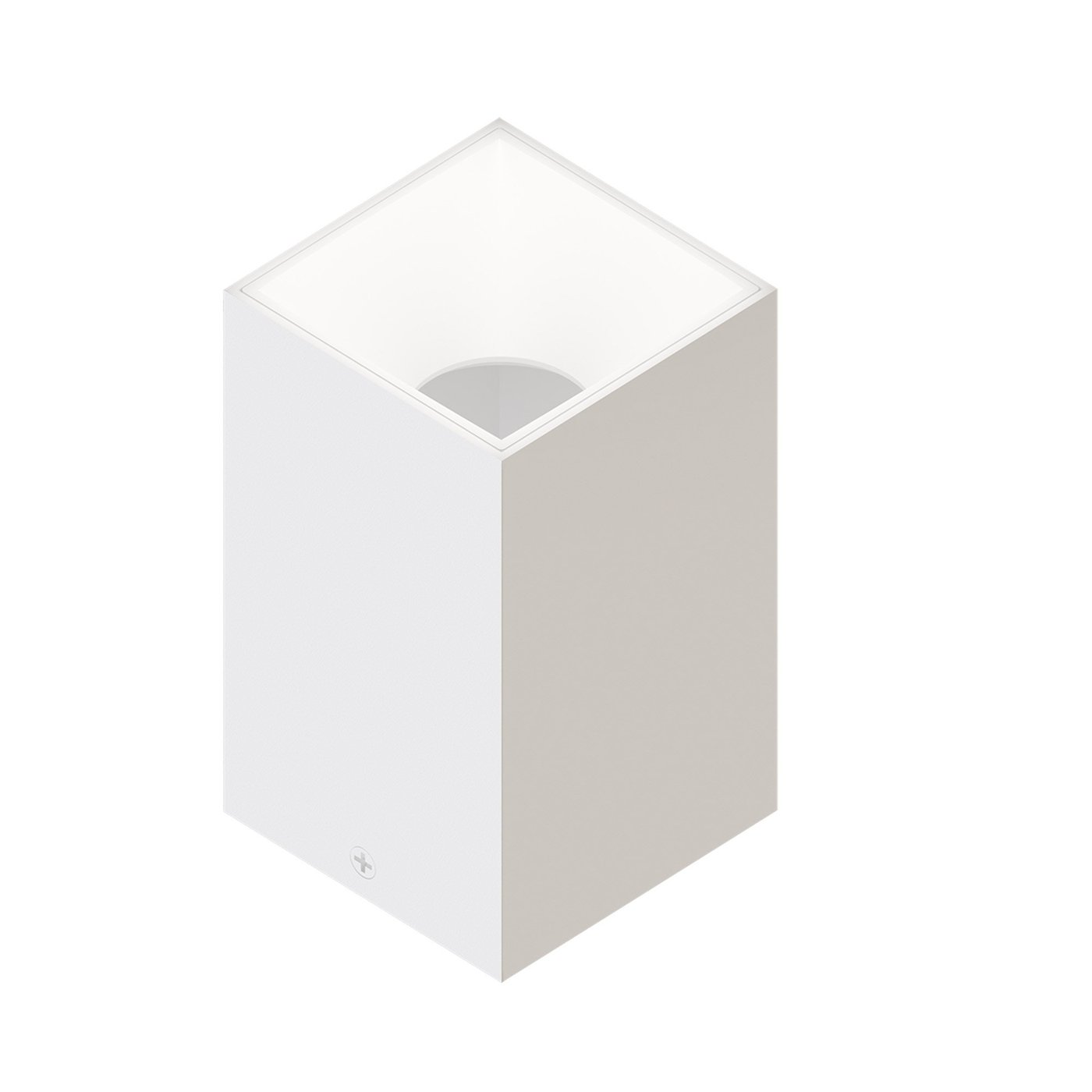 Spot LED en saillie - Dimmable - Blanc - Carré - Raccord GU10 - 80x80 mm