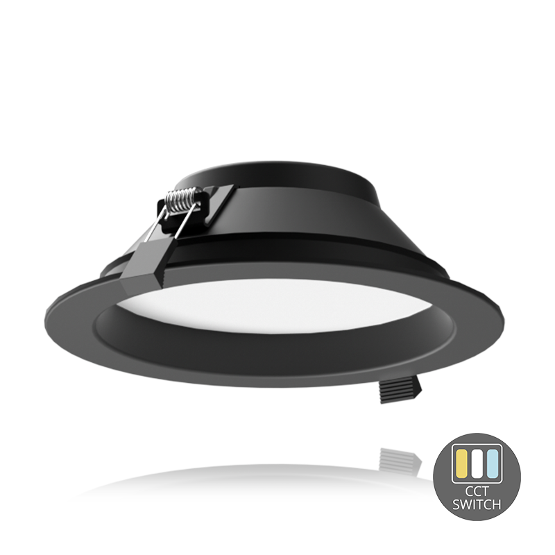 Downlight LED - 15W - Ø170 mm - CCT-Switch - Nero - 5 anni di garanzia