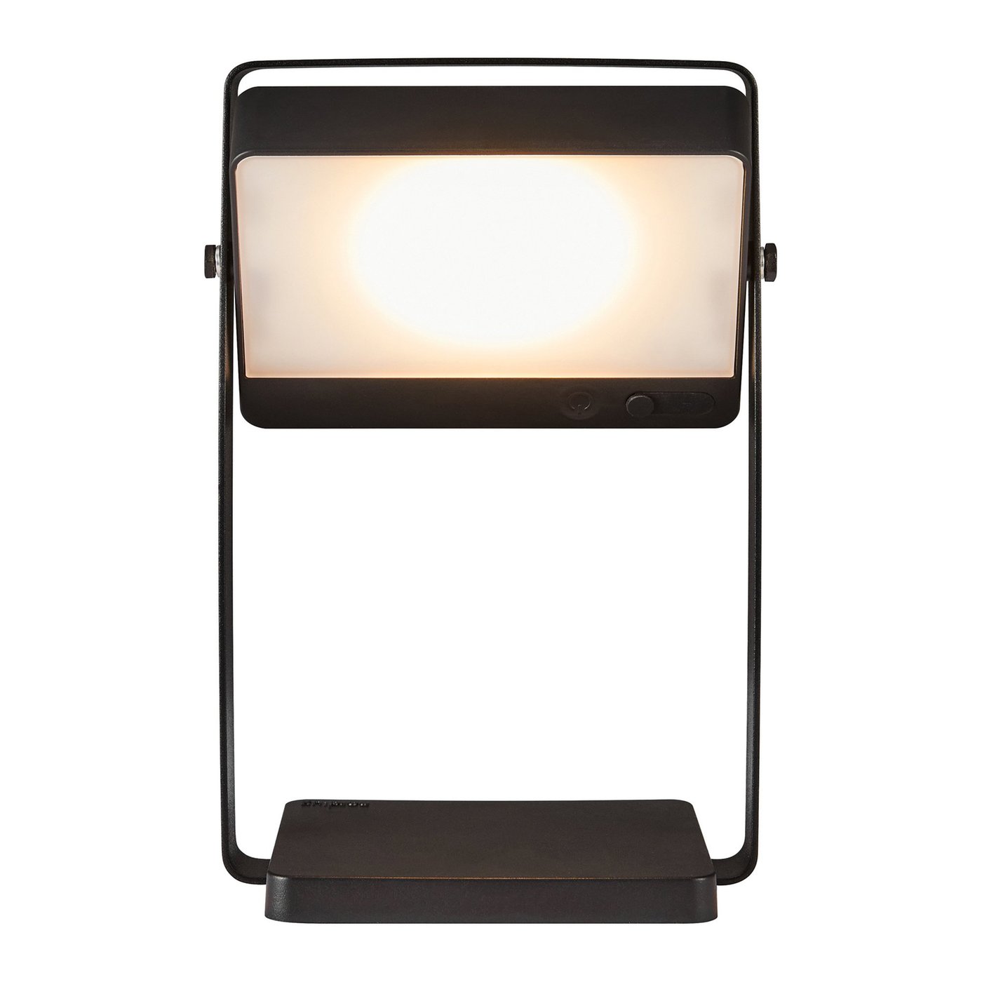 LED Solar Tischlampe Saulio - 3W - 3000K - IP44 - 200 Lumen - Schwarz