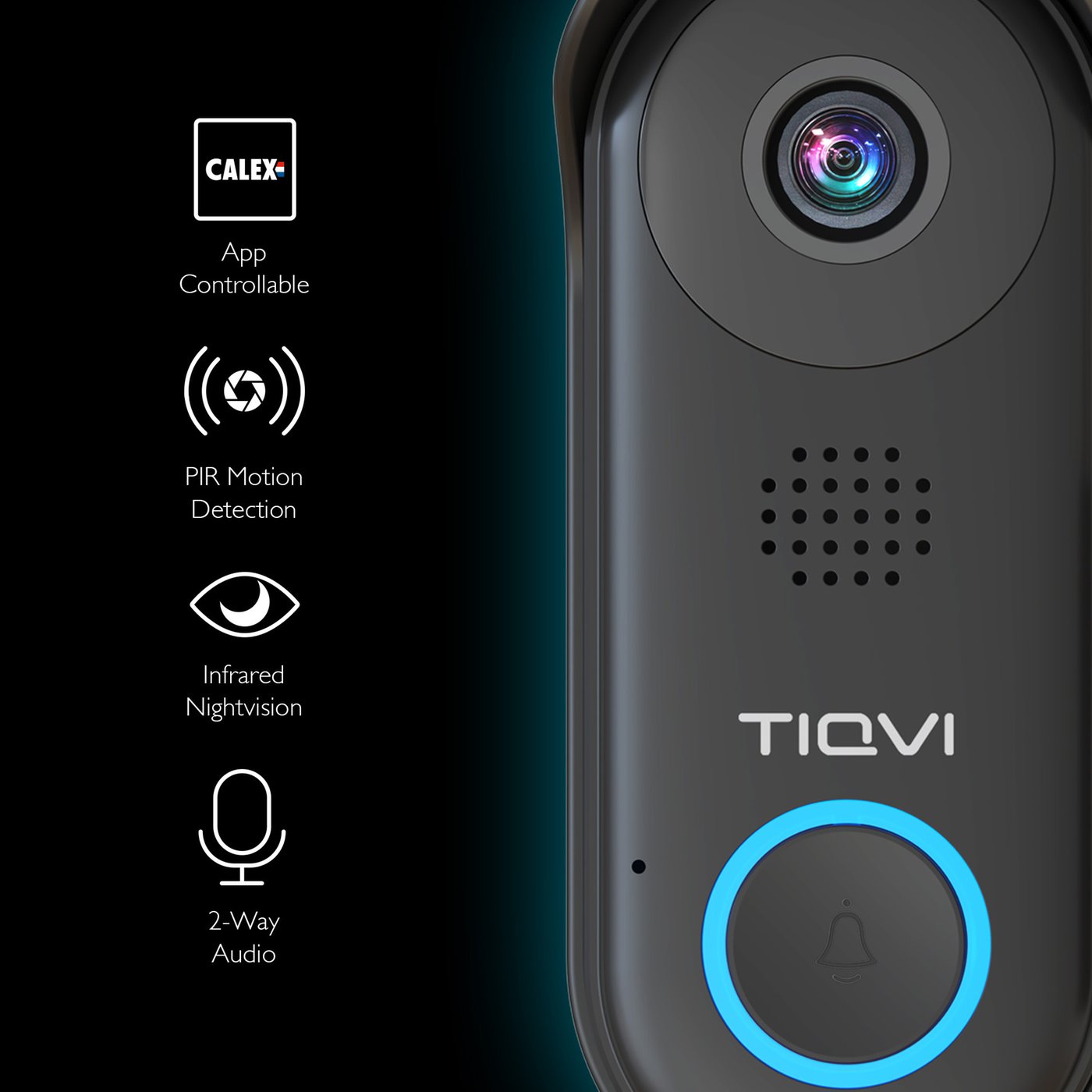 TELECAMERA CAMPANELLO WIRELESS WiFi con citofono a due vie e sistema di sicurezza EUR 27,38