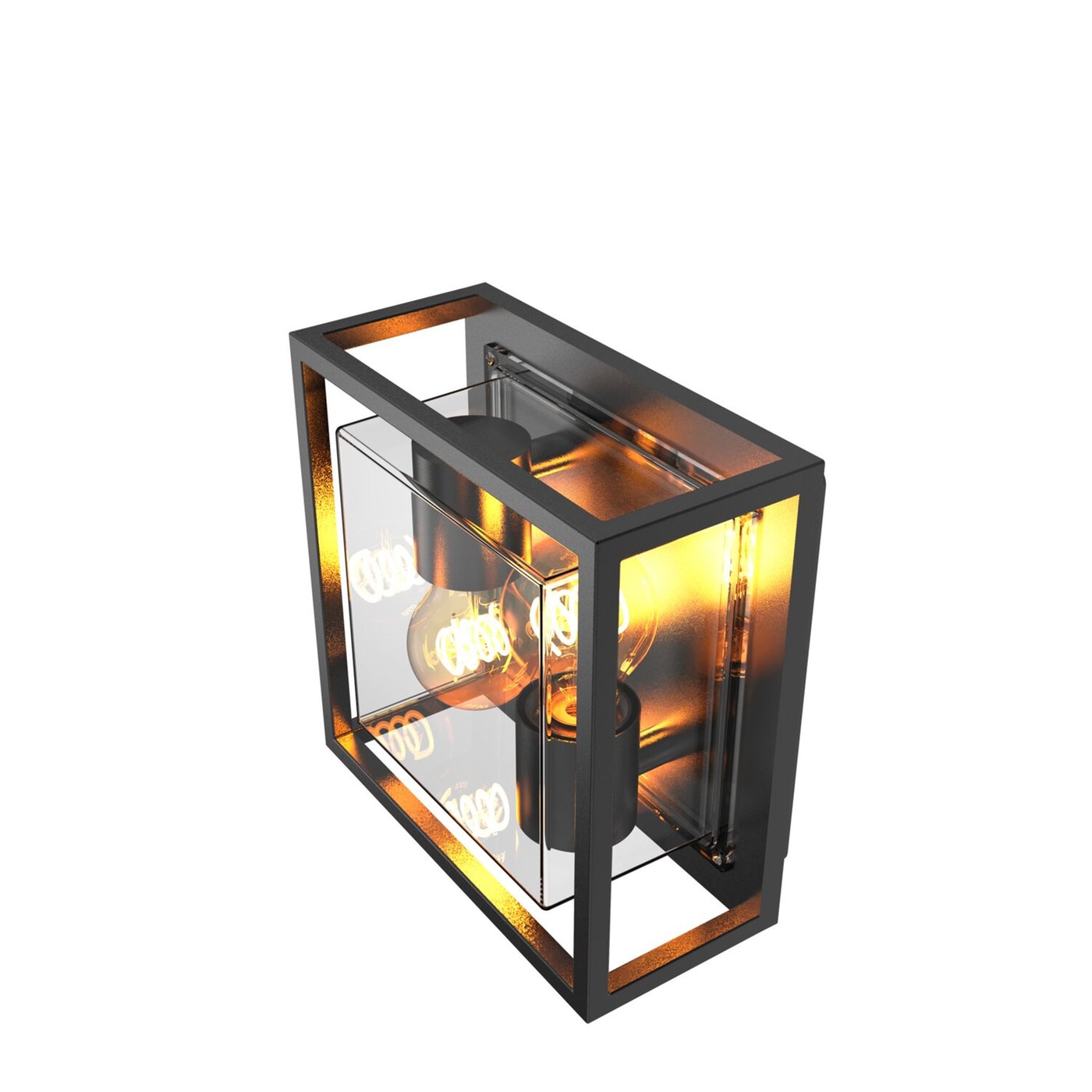 Calex LED Wandleuchte Außen - E27-Fassung - IP44 - Schwarz