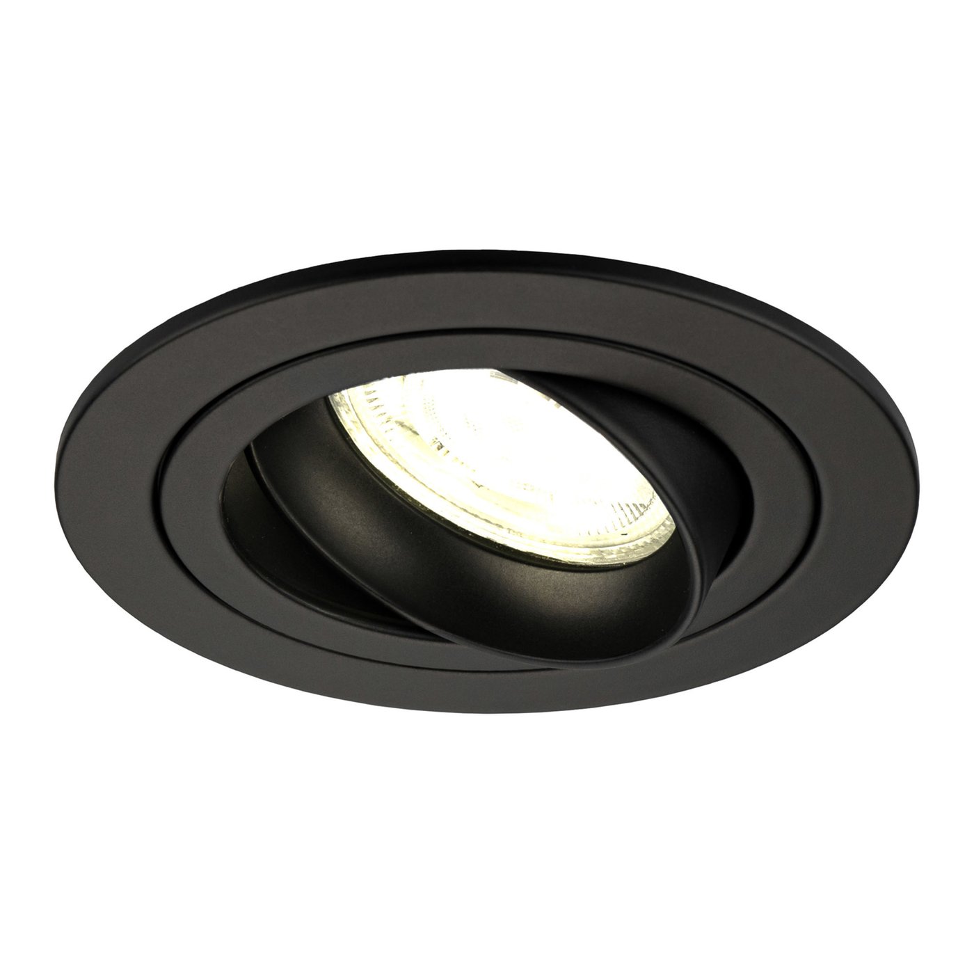 Lampy Wpuszczane w Sufit - Czarne - Tokio - ściemniane - 3W - 4000K - ø92mm