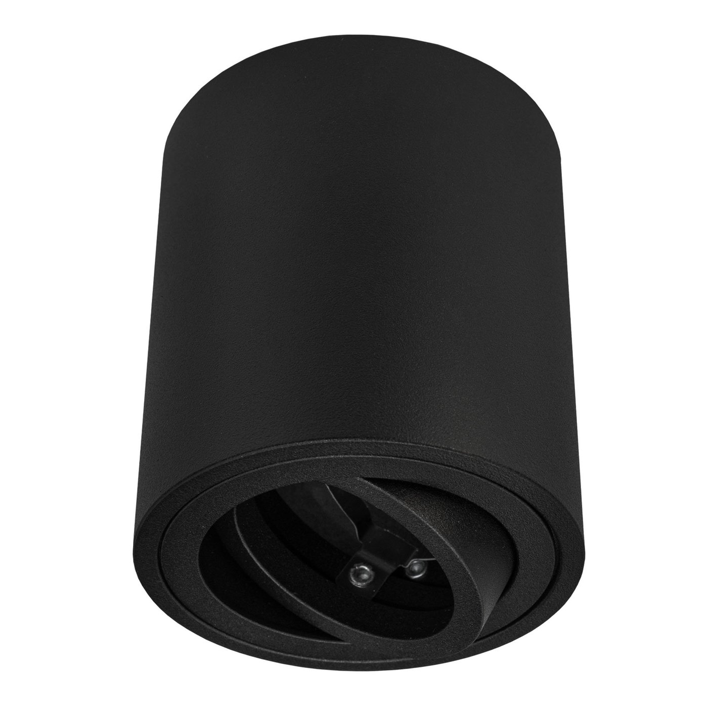 Spot en saillie LED - ø95mm - GU10 - Dimmable - Rond - Noir - Inclinable