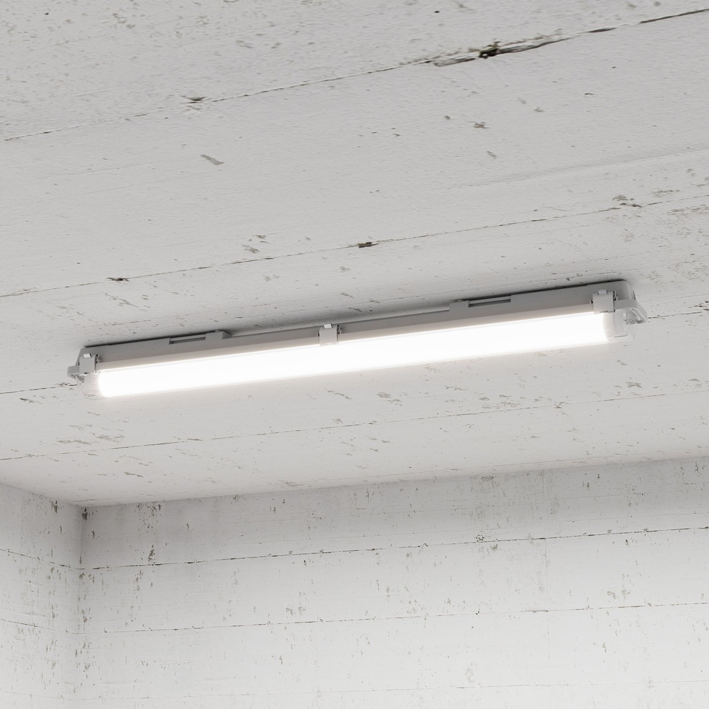 2 Armature LED 60cm IP65 - Acciaio Inox, Antipolvere, Per Interni Ed Esterni - Foto 2