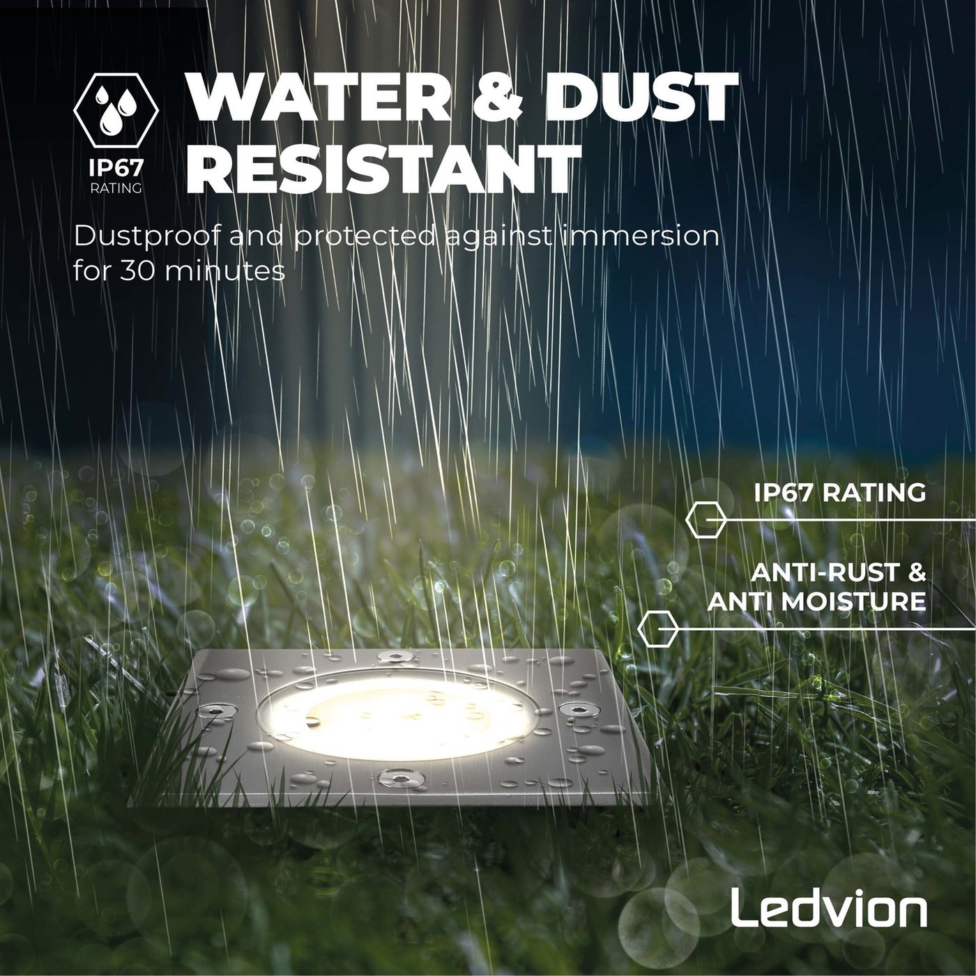 Ledvion Garden - Grondspot LVO10036-2700K-3pack Ledvion Garden - Grondspot LVO10036-2700K-3pack