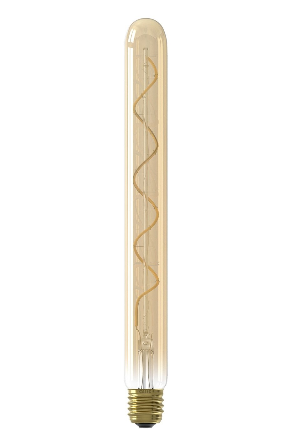 Lampa LED z żarnikiem rurowym Calex Premium Ø32 - E27 - 250 lumenów - złote wykończenie