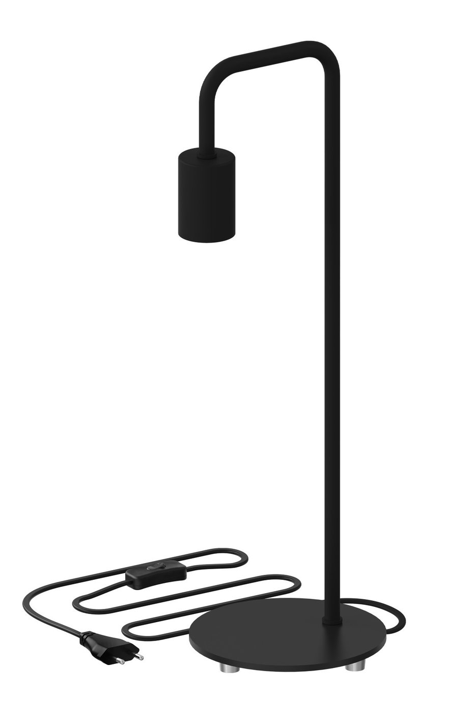 Calex Lampada da pavimento E27 - Nero - 155 CM