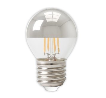 Calex Sferyczna lampa lustrzana LED z głowicą lustrzaną Ciepła - E27 - 250 Lm - Srebrna