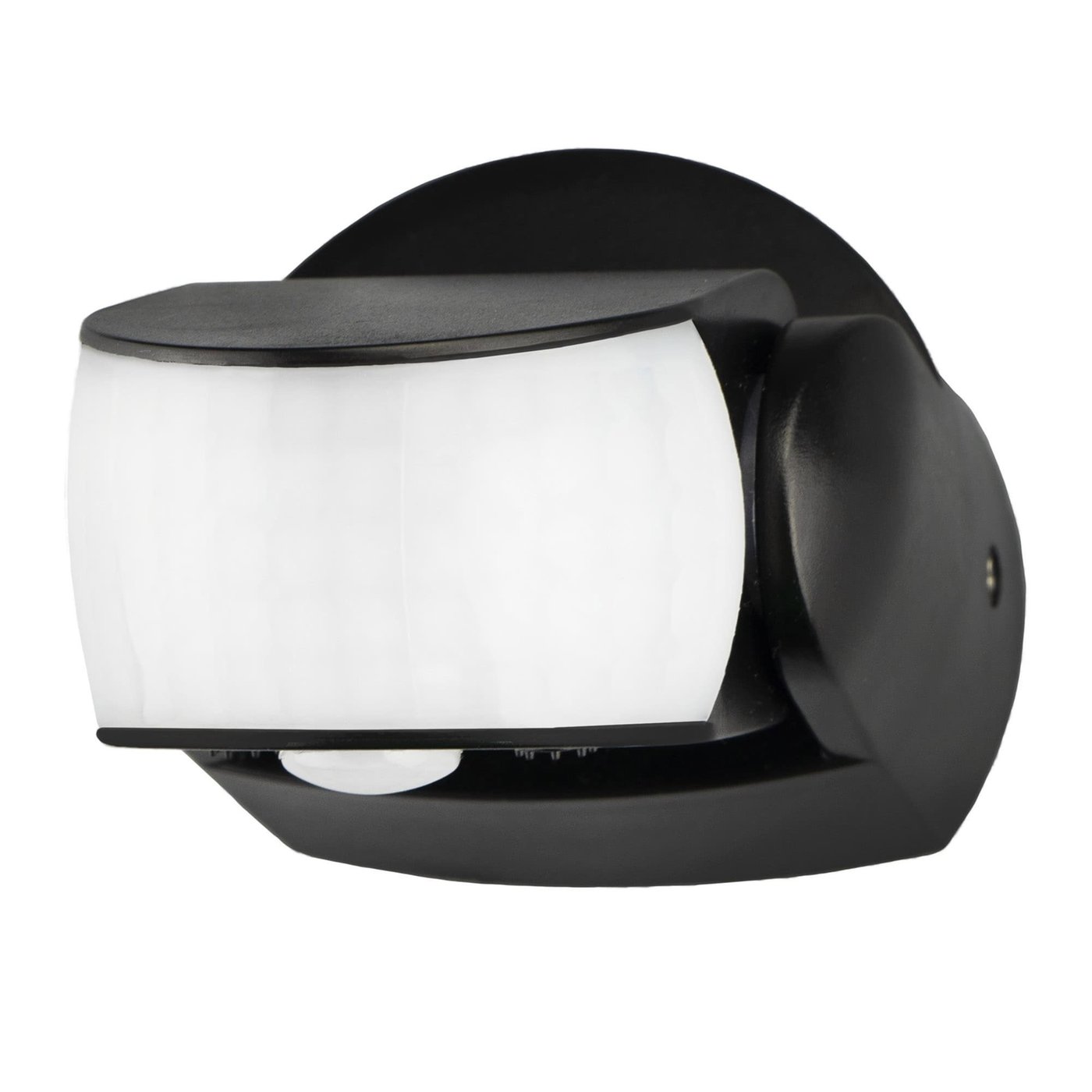 Czujnik ruchu Czarny 180° z czujnikiem zmierzchu - zasięg 12M, maks. 600W - IP65 - Czarny