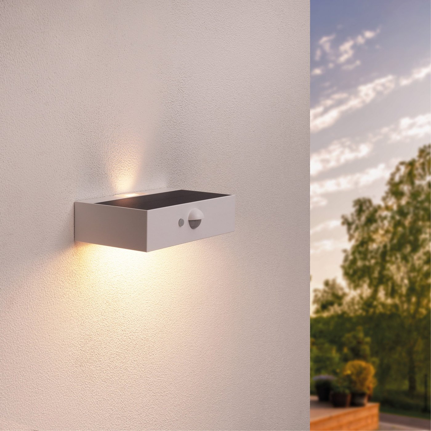 Applique Solaire avec Détecteur de Mouvement - Blanc - 3W - 3000K