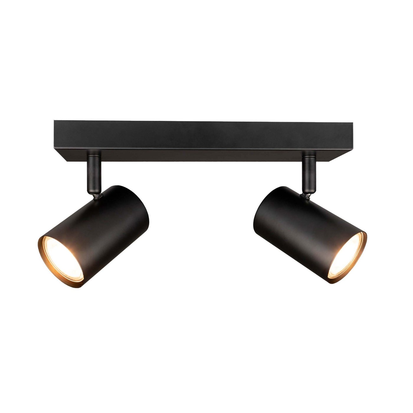 Reflektory sufitowe LED - Czarna - 3W - 2700K - ściemniany - Duo - Uchylna
