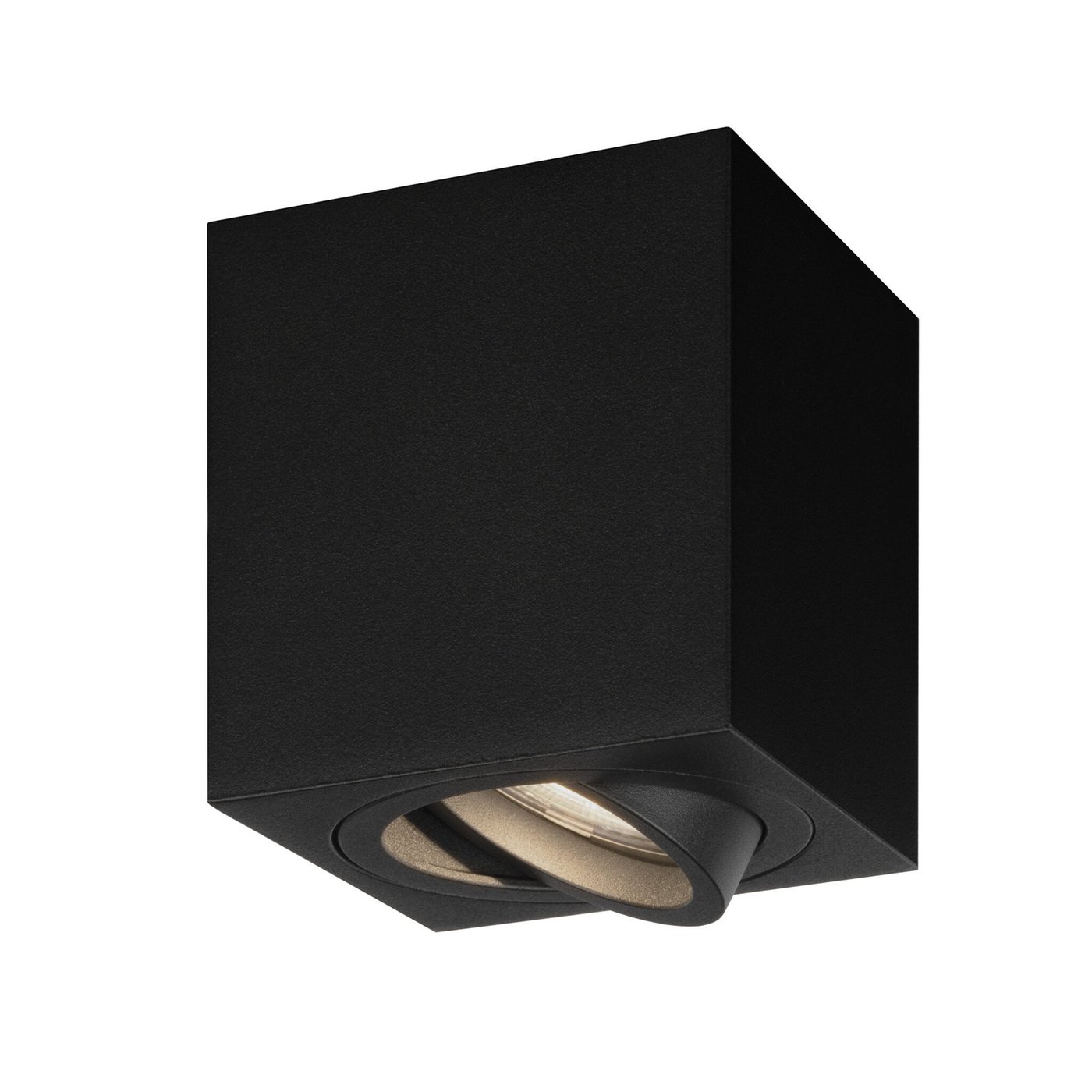 Spot LED Dimmable - Carré - Noir - 3W - 4000K - Inclinable - IP20