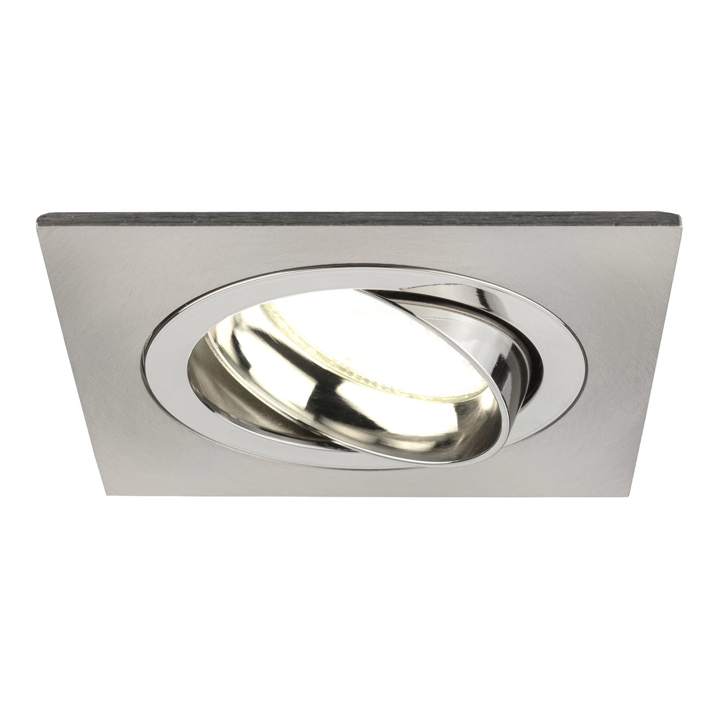 Lampy Wpuszczane w Sufit - Stal Nierdzewna - Seville - ściemniane - 3W - 4000K - ø92mm - Kwadratowy