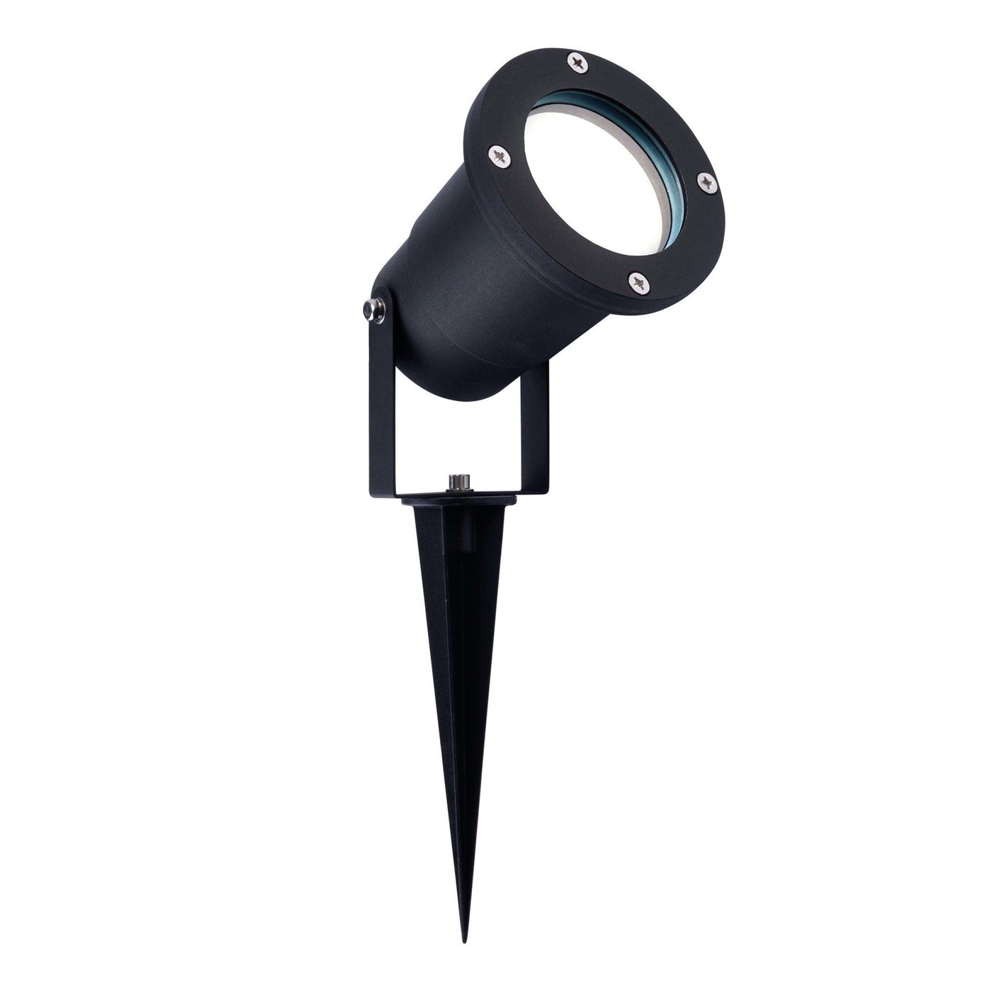 Foco de jardín LED con Pincho - 3W - Aluminio - Negro - 6500K - IP65 - Cable de 1 metro