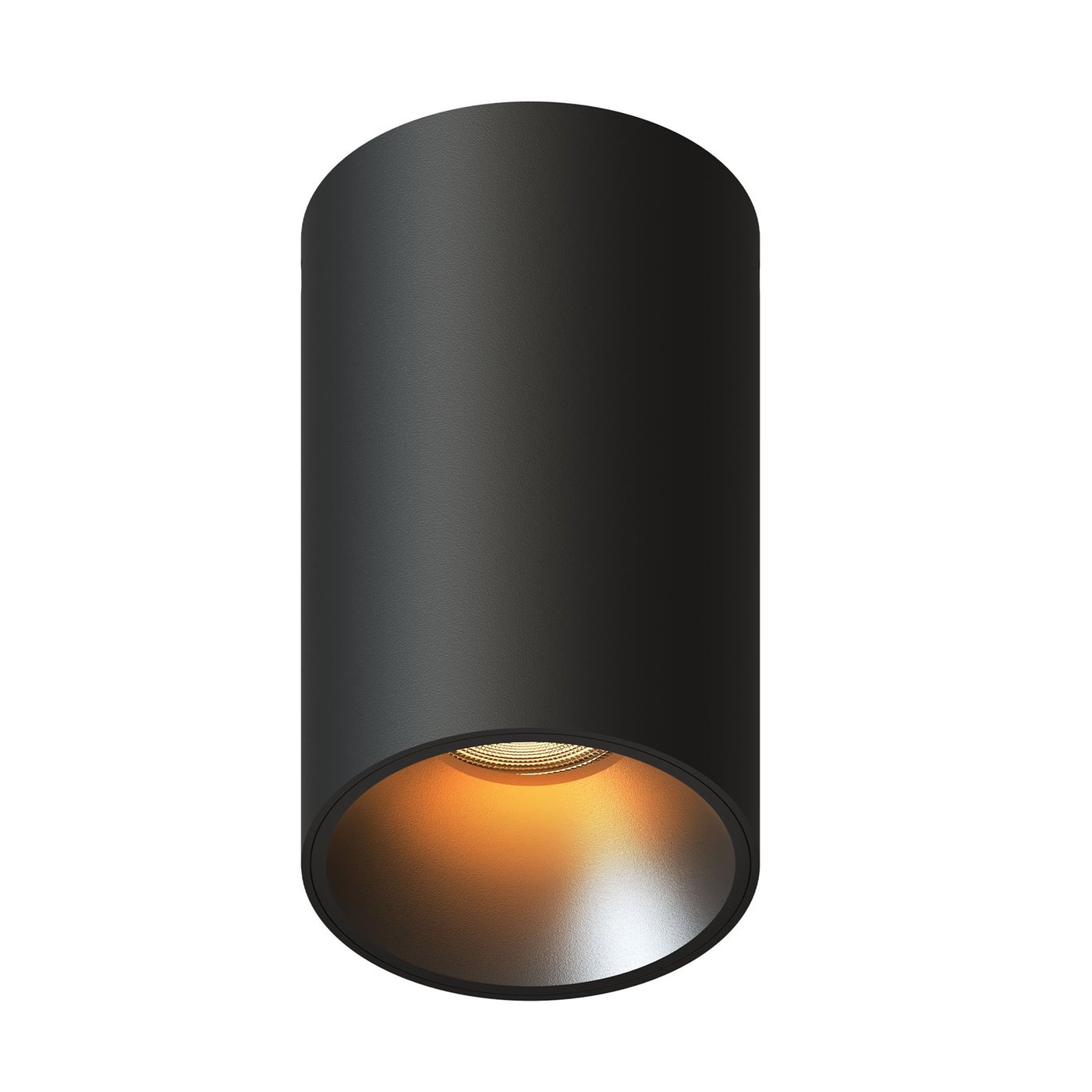 Spot LED en saillie - Dimmable - Noir - Rond - 3W - 2700K - 345 Lumens - ø80 mm