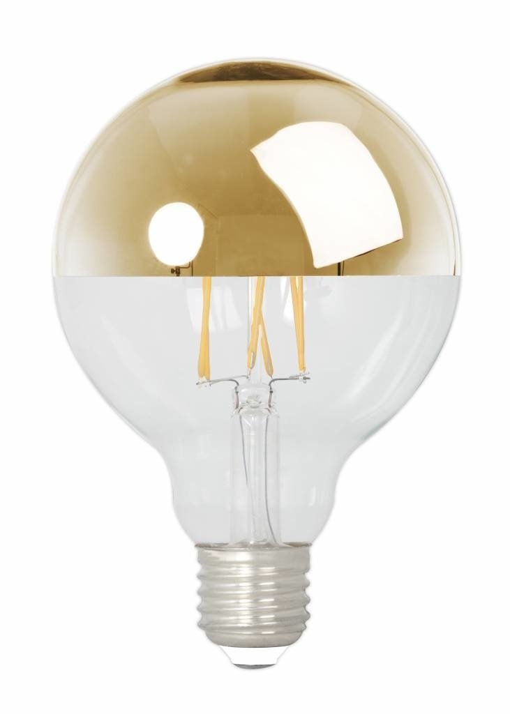 Żarówka lustrzana Calex Globe LED Top Mirror Head - E27 - 4W - 200 lumenów - Złota