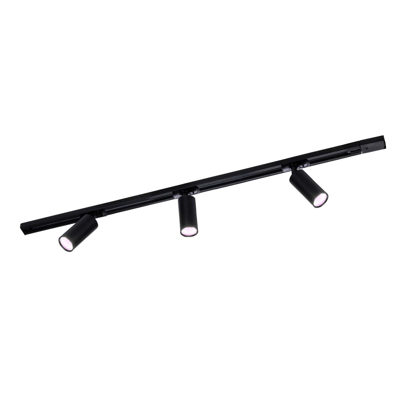 1m Smart LED Schienensystem - 3 Spots - 4.9W - RGB+CCT - Dimmbar - 1 Phasen - Schwarz