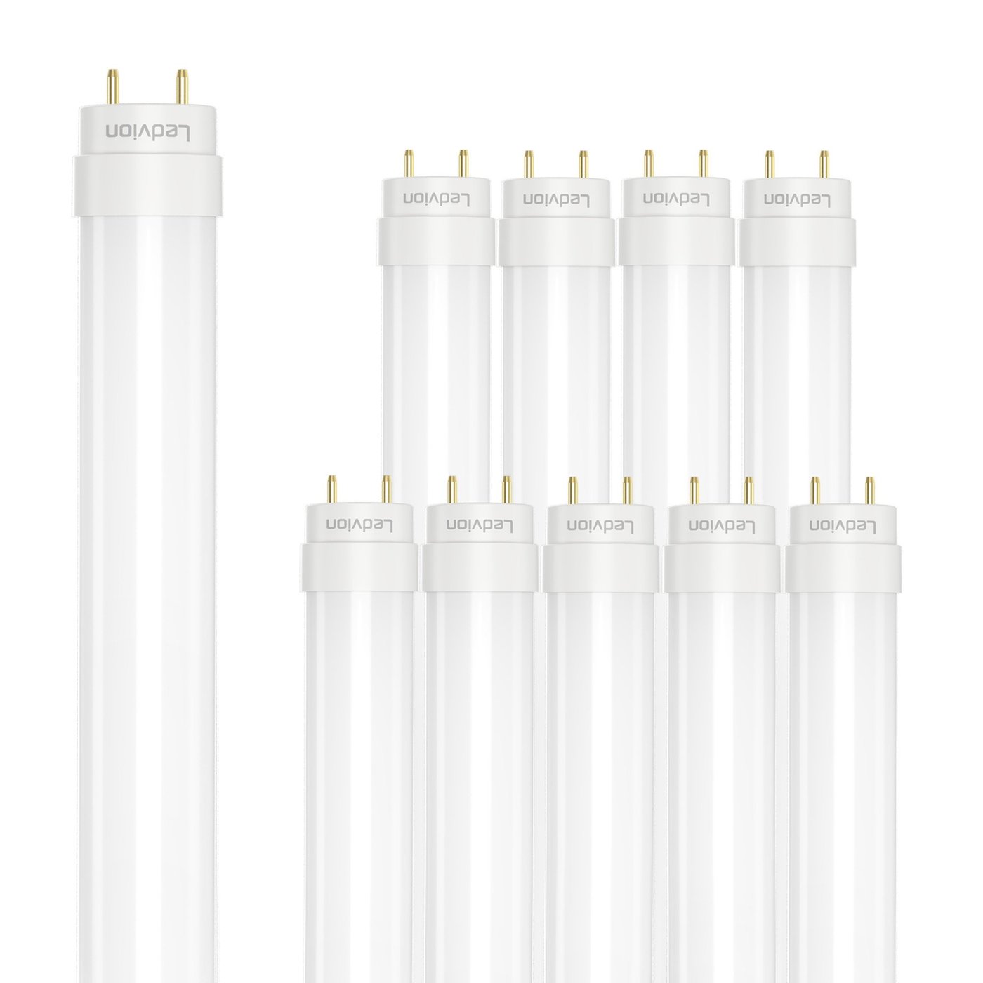 10x LED Röhre 120CM - 18W - 1800 Lumen - 4000K - 3 Jahre Garantie
