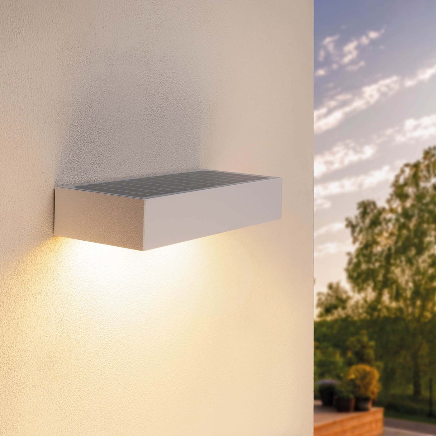 Applique da Parete Solare con sensore di movimento - Bianco - 6W - 3000K
