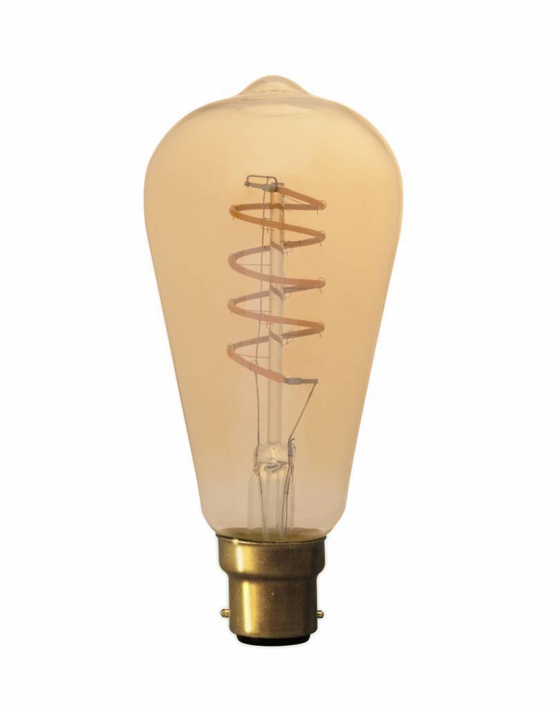 Rustykalna lampa LED Calex Elastyczna - B22 - 200 Lm - Złota