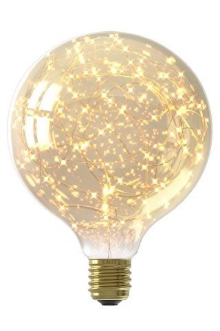 Lampa LED Calex Stars Globe G125 - E27 - 1.5W - 50 Lumenów - 3000K - Złote wykończenie
