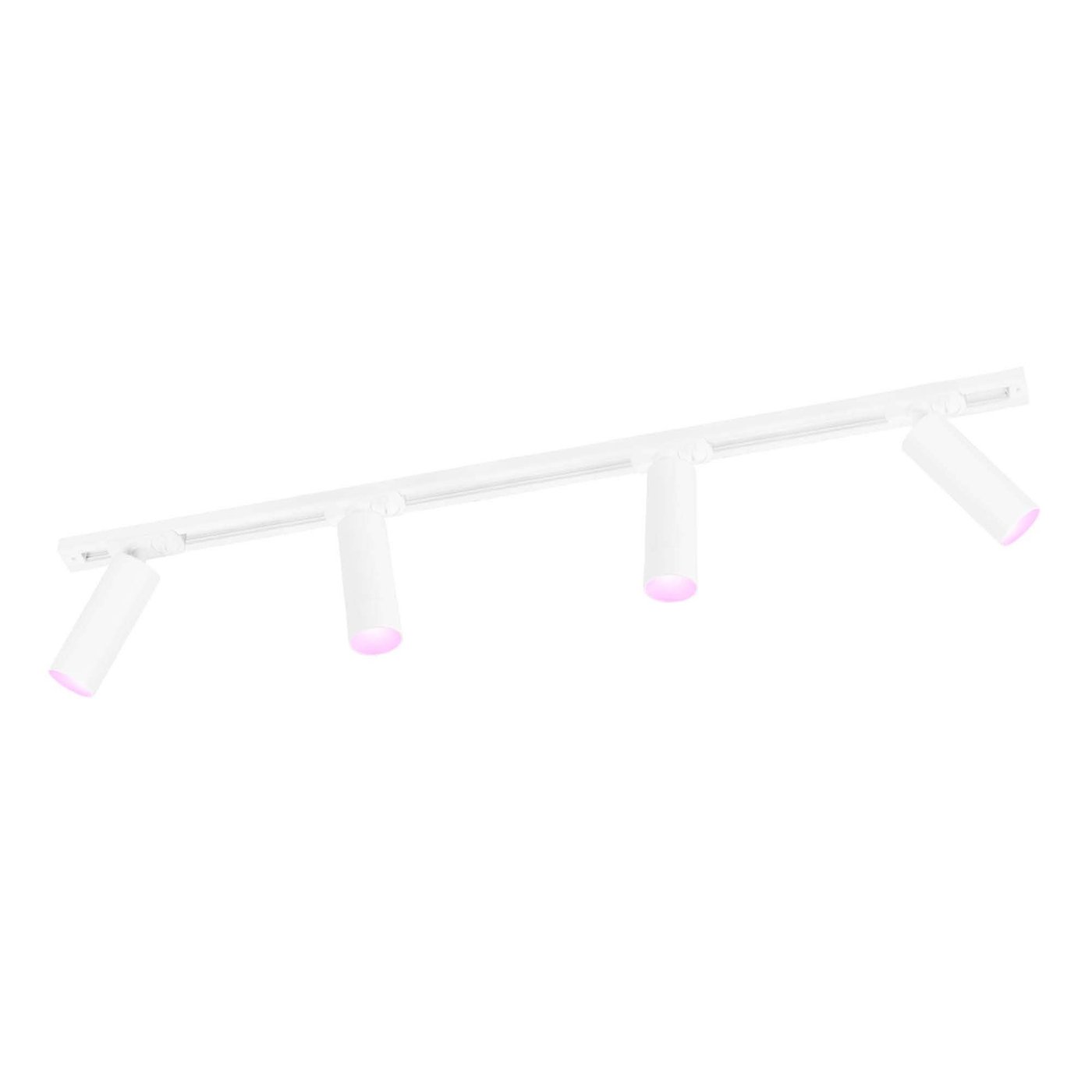1m Smart LED Schienensystem - 4 Spots - 4.9W - RGB+CCT - Dimmbar - 1 Phasen - Weiß