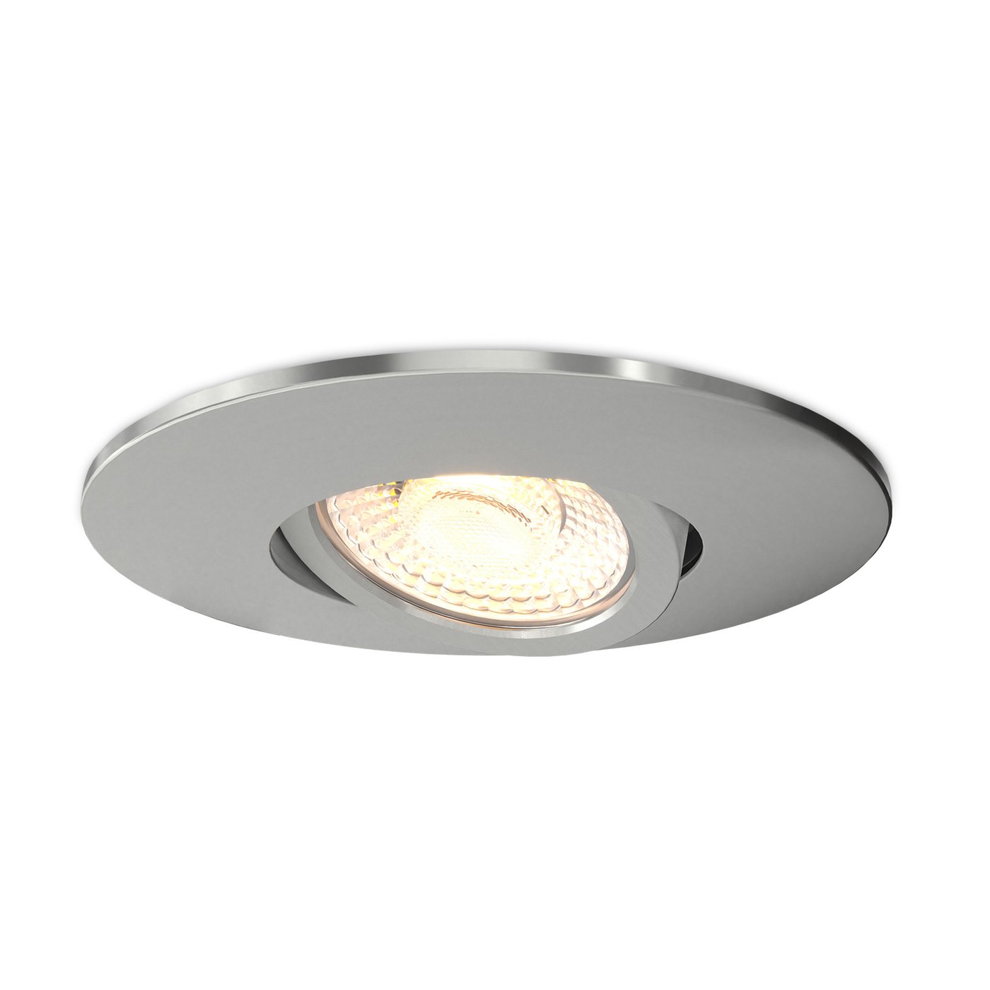 Lampy Wpuszczane w Sufit LED - Ściemniane - IP65 - 6W - CCT - Nikiel - Ø98 mm - 5 lat gwarancji - Do łazienki