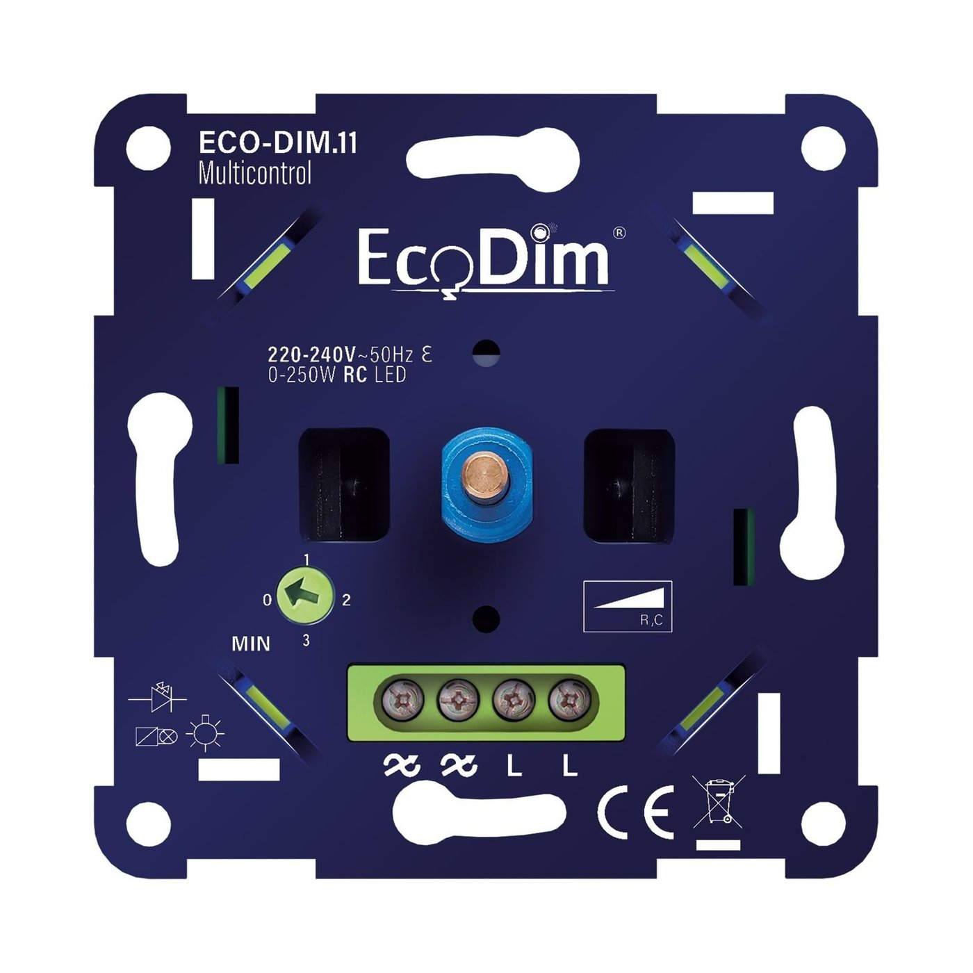 LED Dimmer 0-250W - Universal - Phasenabschnitt - Multicontrol