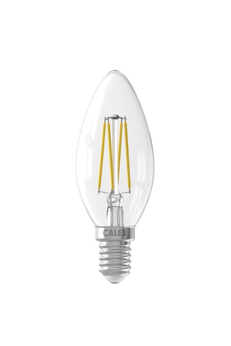 Calex Kerze LED Lampe Filament - E14 - 350 Lm - Silver - Vintage Lampe