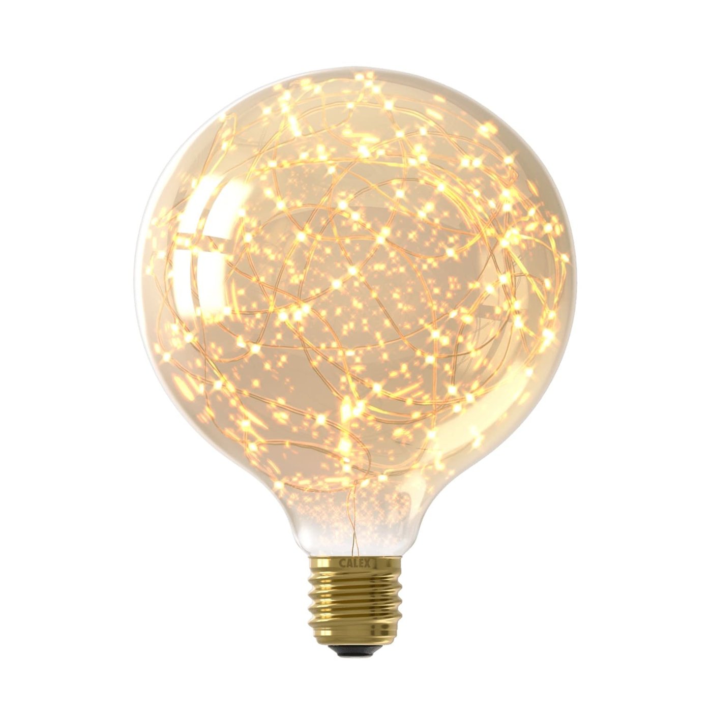 Calex Stars G125 LED-lampa – E27 – 1W – 3000K – 50 lumen – Guldfärgad