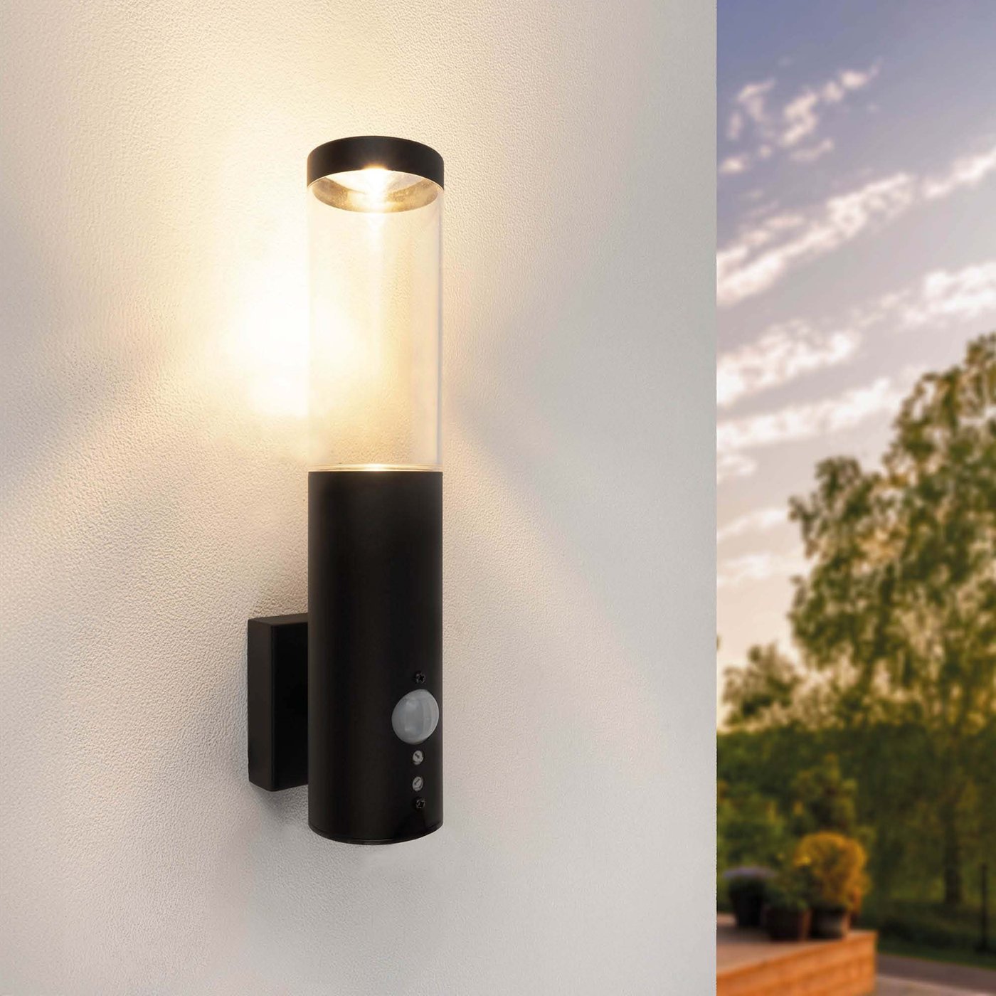 LED Wandleuchte mit Sensor - GU10 Fassung - IP44
