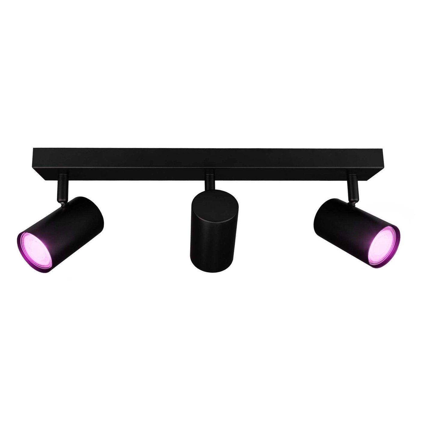 Smart LED Deckenstrahler Schwarz Trio - 4.9W - RGB+CCT - Neigbar