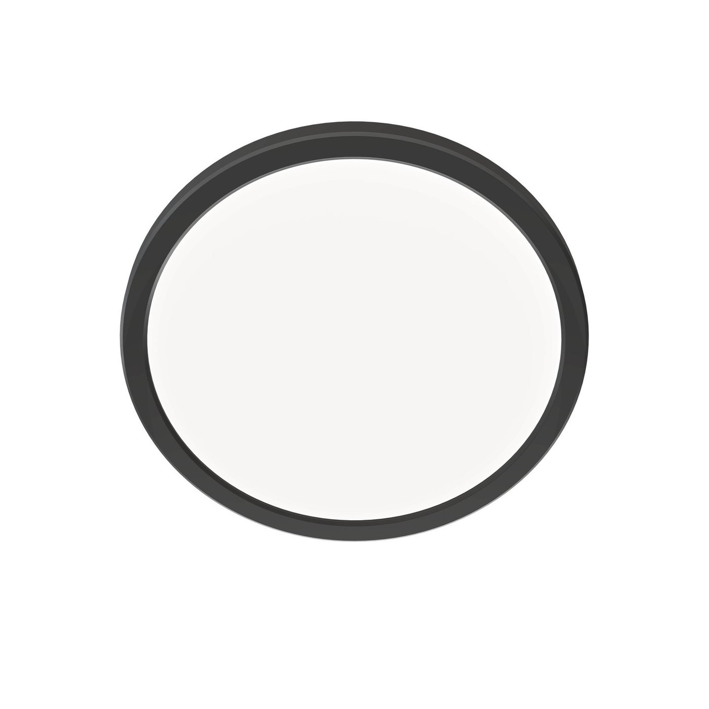 Lampa Sufitowa do Łazienki - 13W - 1130 Lumenów - Czarny - Ø24.4 CM - IP44 Wodoodporność - 2700K - Lampa Sufitowa LED