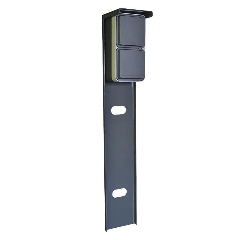 Gniazdo zewnętrzne - 2 gniazdo elektryczne - IP55 - 65 cm