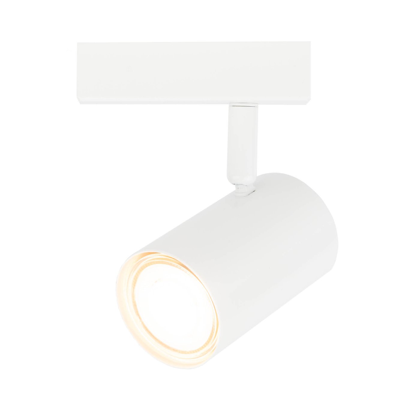 Reflektory sufitowe LED - Biała - ściemniany - Uchylna - żarówka GU10 - Natynkowa