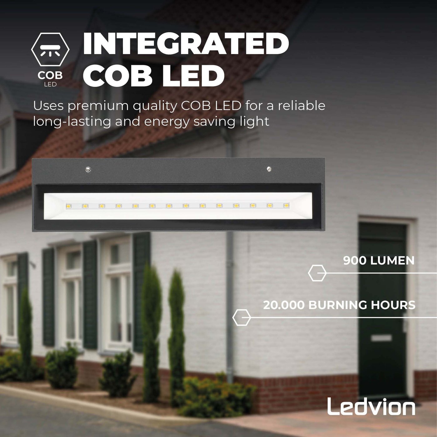Lindby LED buiten wandlamp Sherin, antraciet, sensor